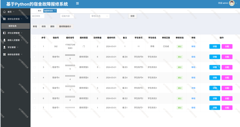 基于Python+Django的宿舍故障报修系统-源码好优多