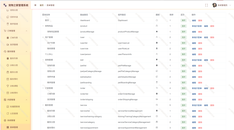 宠物之家管理系统（Vue3）-源码好优多