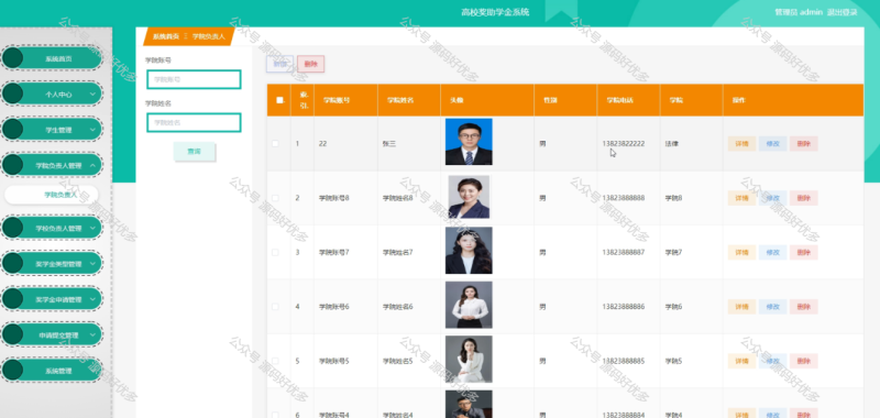 基于Java Springboot高校奖助学金系统-源码好优多