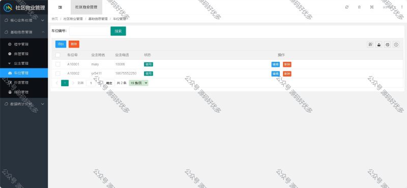 基于Java社区物业管理系统-源码好优多