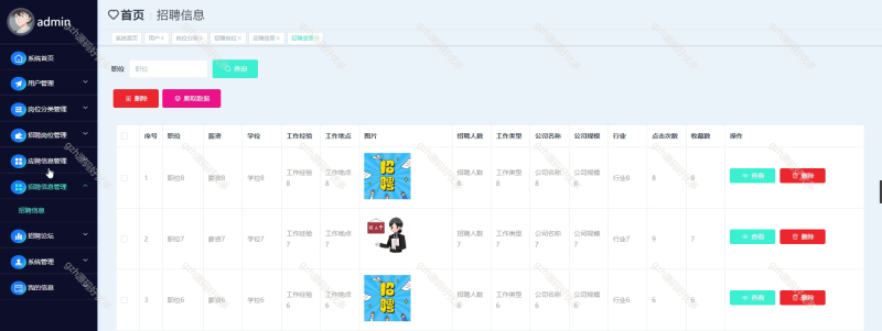 基于Python高校岗位招聘和分析平台系统-源码好优多