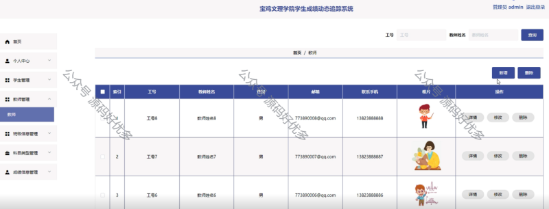 基于Java Springboot宝鸡文理学院学生成绩动态追踪系统-源码好优多