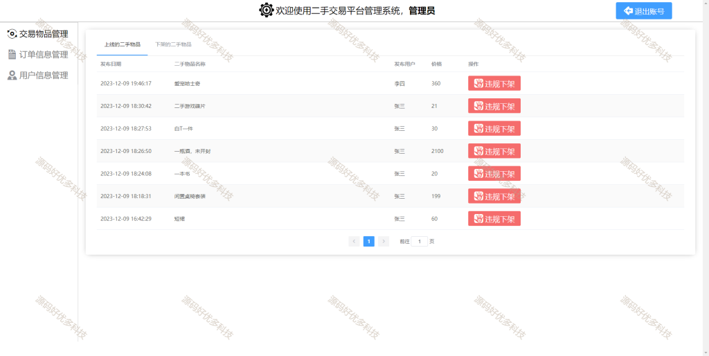 图片[8]-基于Java SpringBoot二手物品交易平台-源码好优多