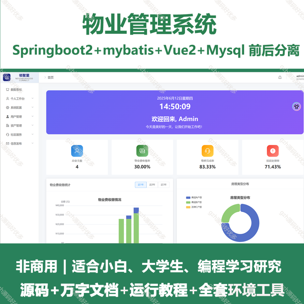 物业管理系统-源码好优多