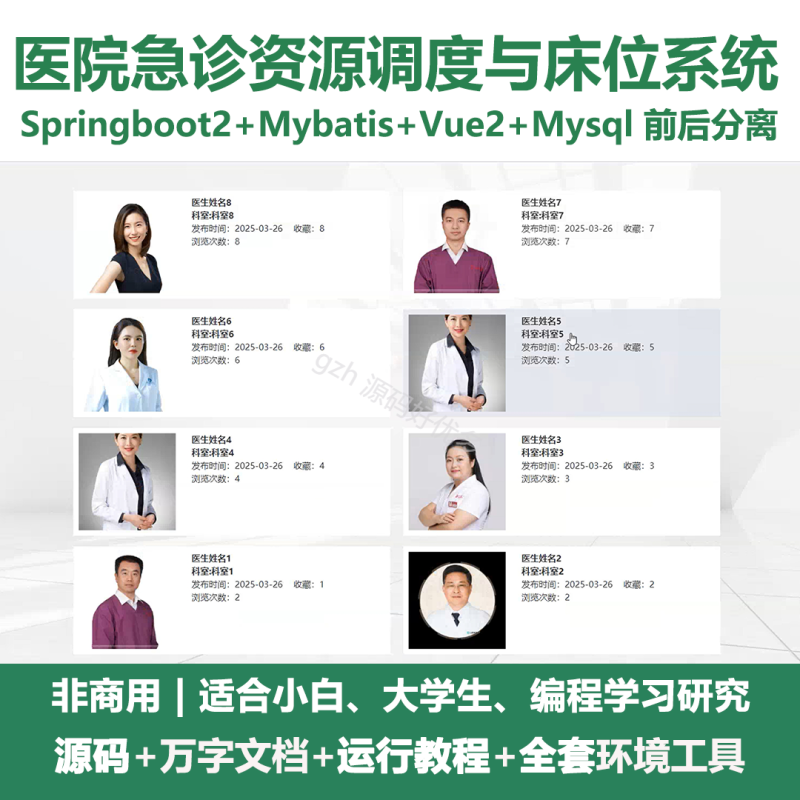 医院急诊资源调度与床位管理系统+LW-源码好优多