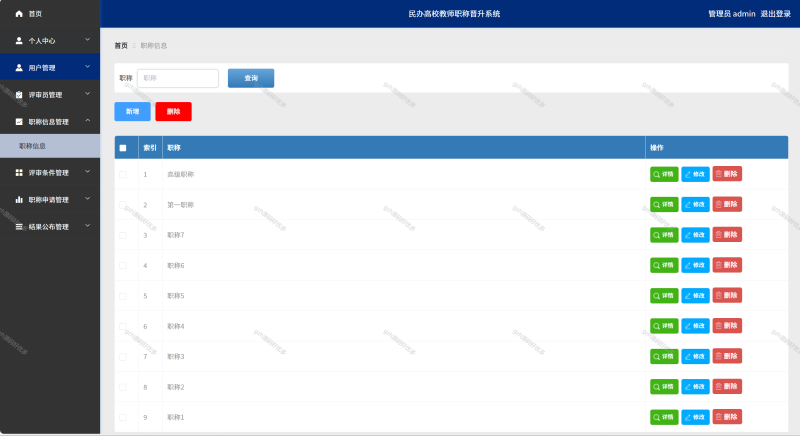 基于Python+Flask的民办高校教师职称晋升系统-源码好优多