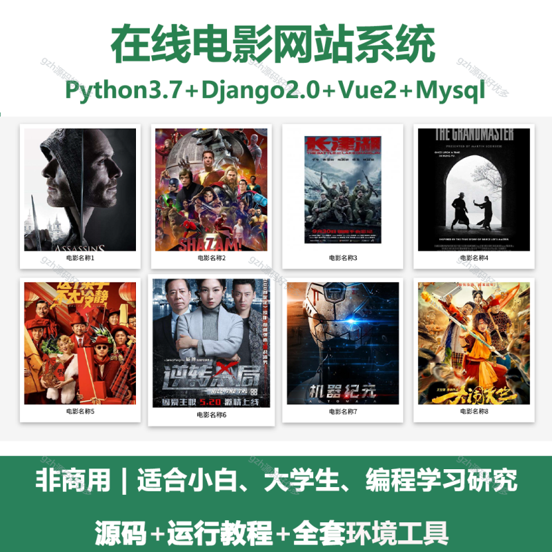 基于Python+Django的在线电影网站系统-源码好优多