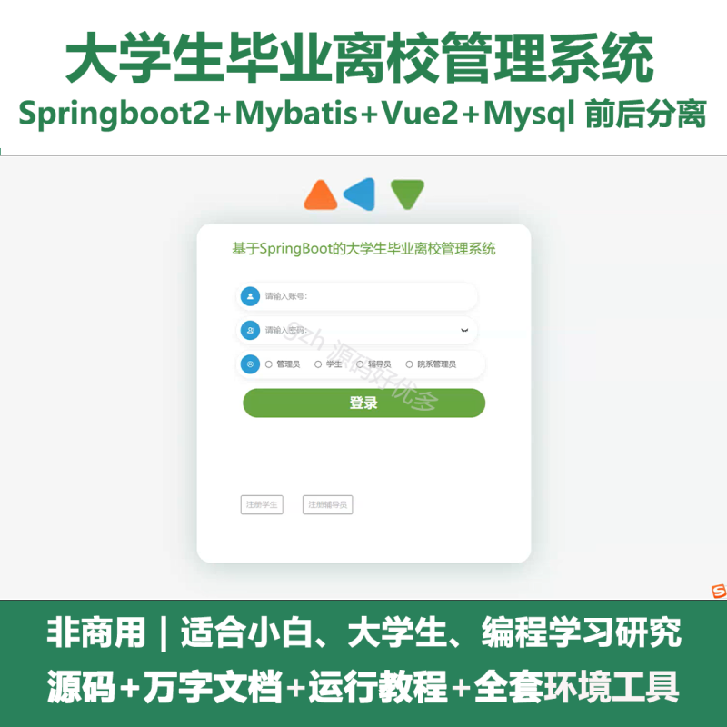 基于Java springboot大学生毕业离校管理系统+LW-源码好优多