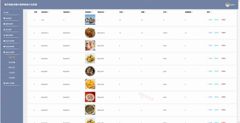 mpweixinpy餐厅微信点餐小程序-源码好优多